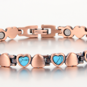 Pure Copper Bracelet for women inlay natural stones in colors