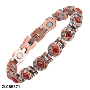 Pure Copper Bracelet for women inlay natural stones in colors
