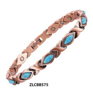 Pure Copper Bracelet for women inlay natural stones in colors